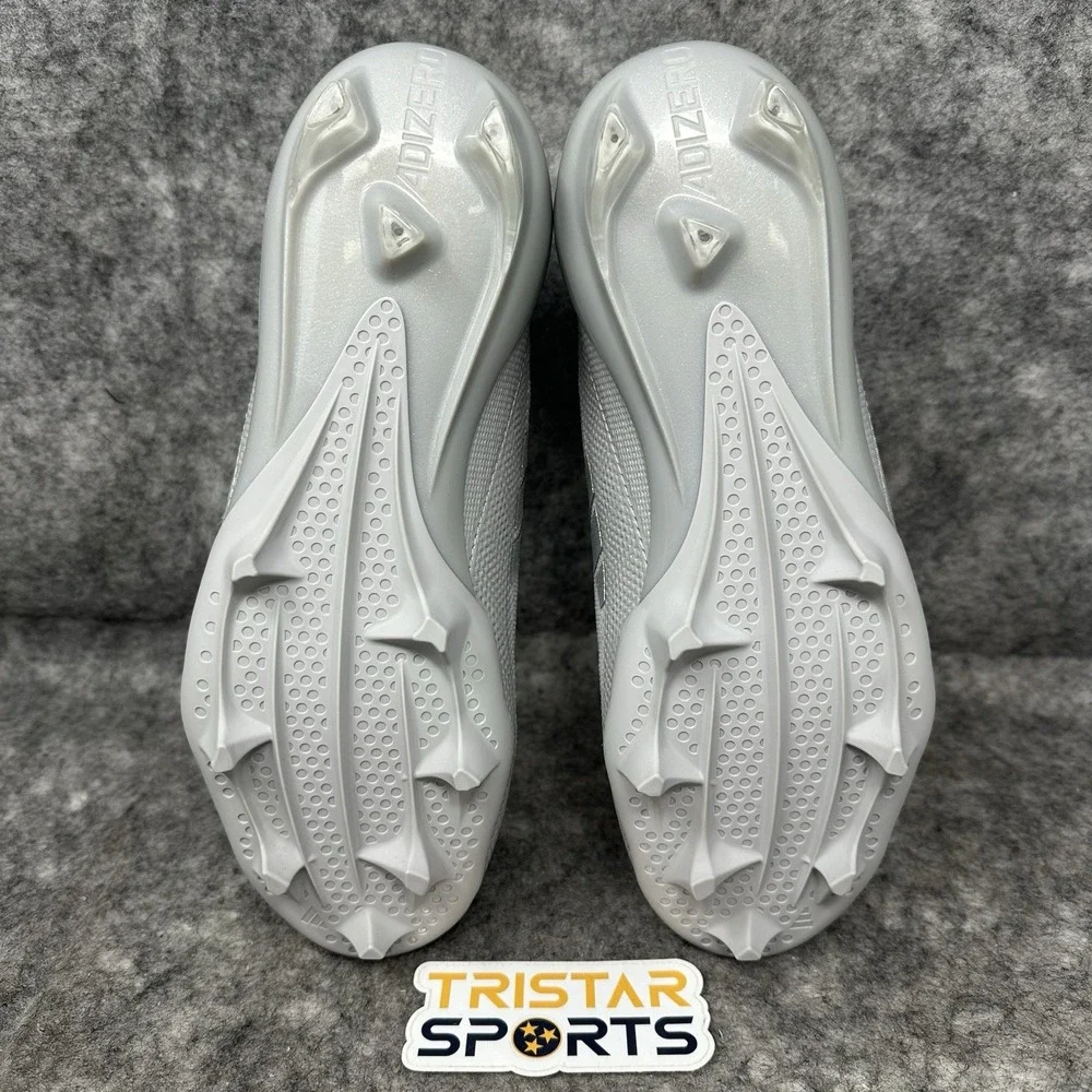 Adidas Adizero Electric+ Football Cleats Mens Size 7.5 Gray Silver IE3286